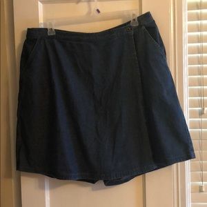 Denim skort